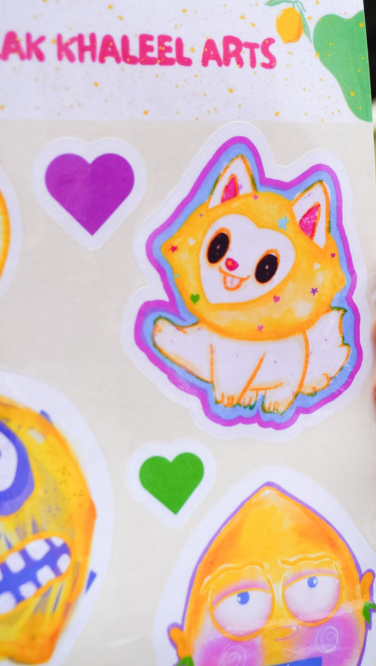 Zesty Lemons Sticker Sheet