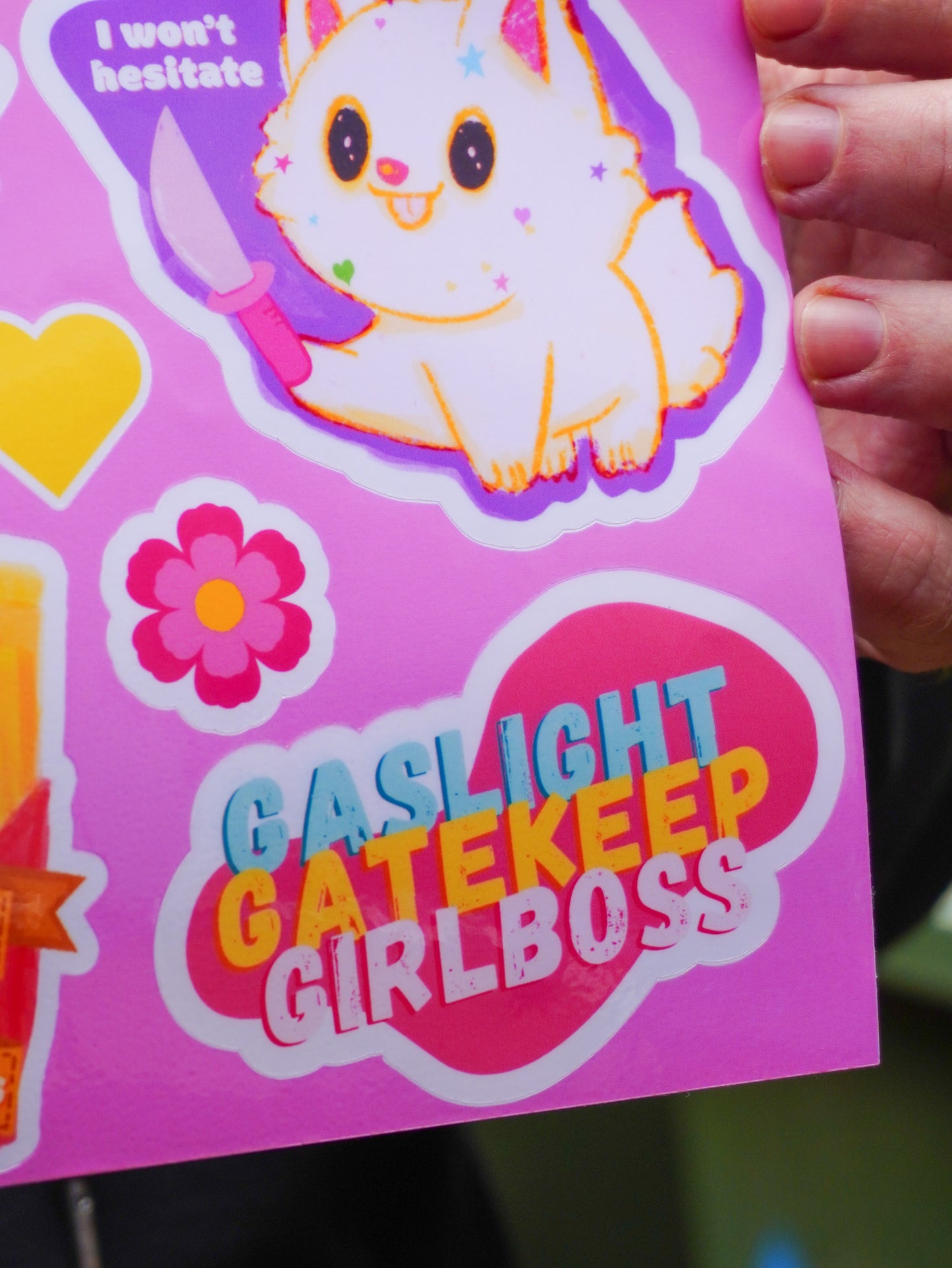 Violent Kitty Sticker Sheet