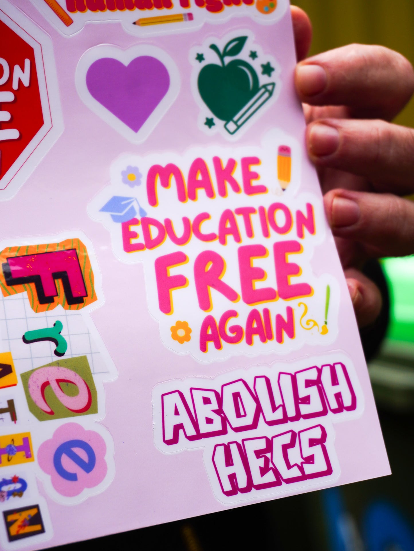 Make Education Free Again Sticker Sheet