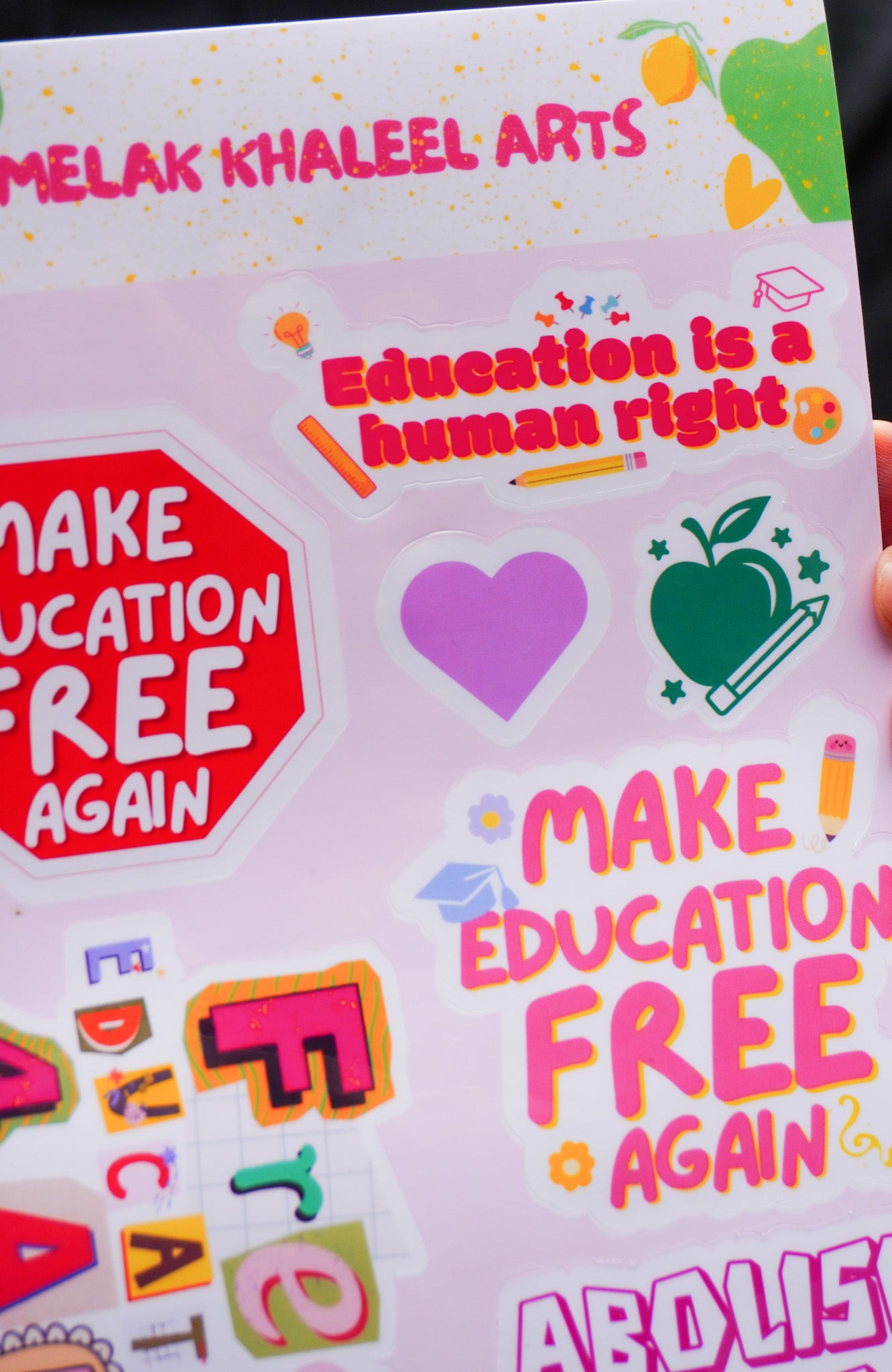 Make Education Free Again Sticker Sheet