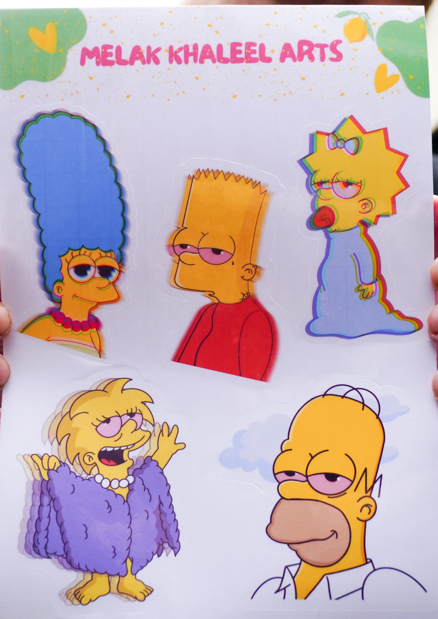 The Simpsons (Stoned) Sticker Sheet