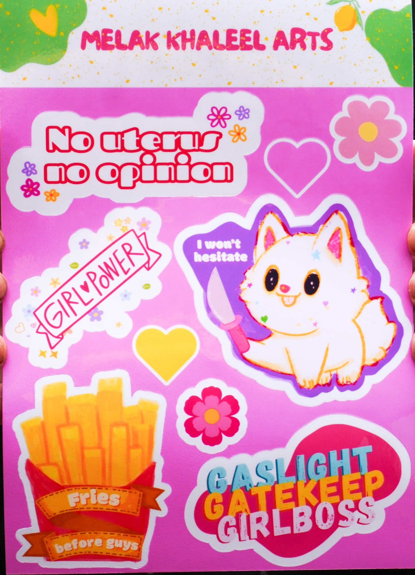 Violent Kitty Sticker Sheet