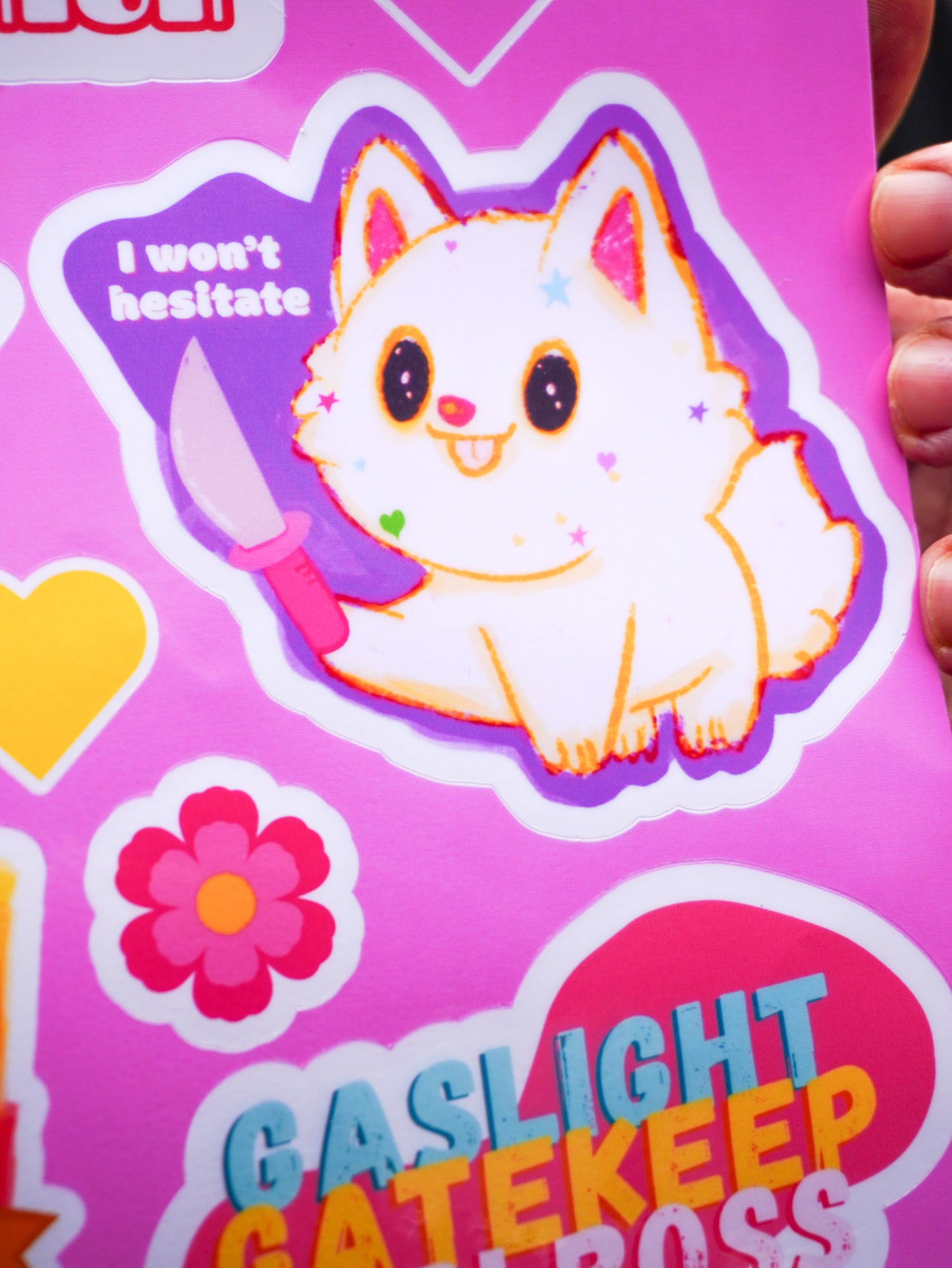 Violent Kitty Sticker Sheet