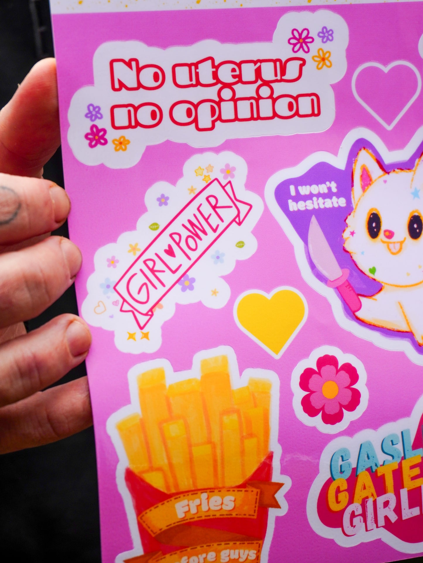 Violent Kitty Sticker Sheet