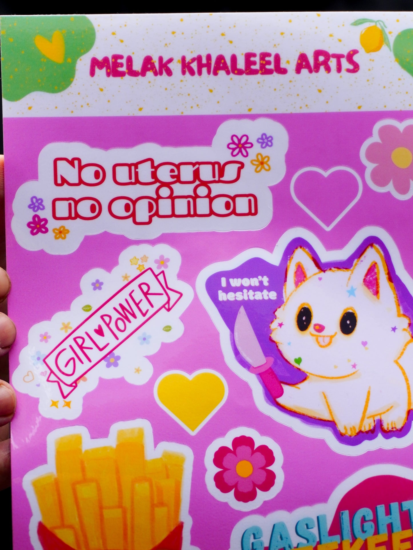 Violent Kitty Sticker Sheet